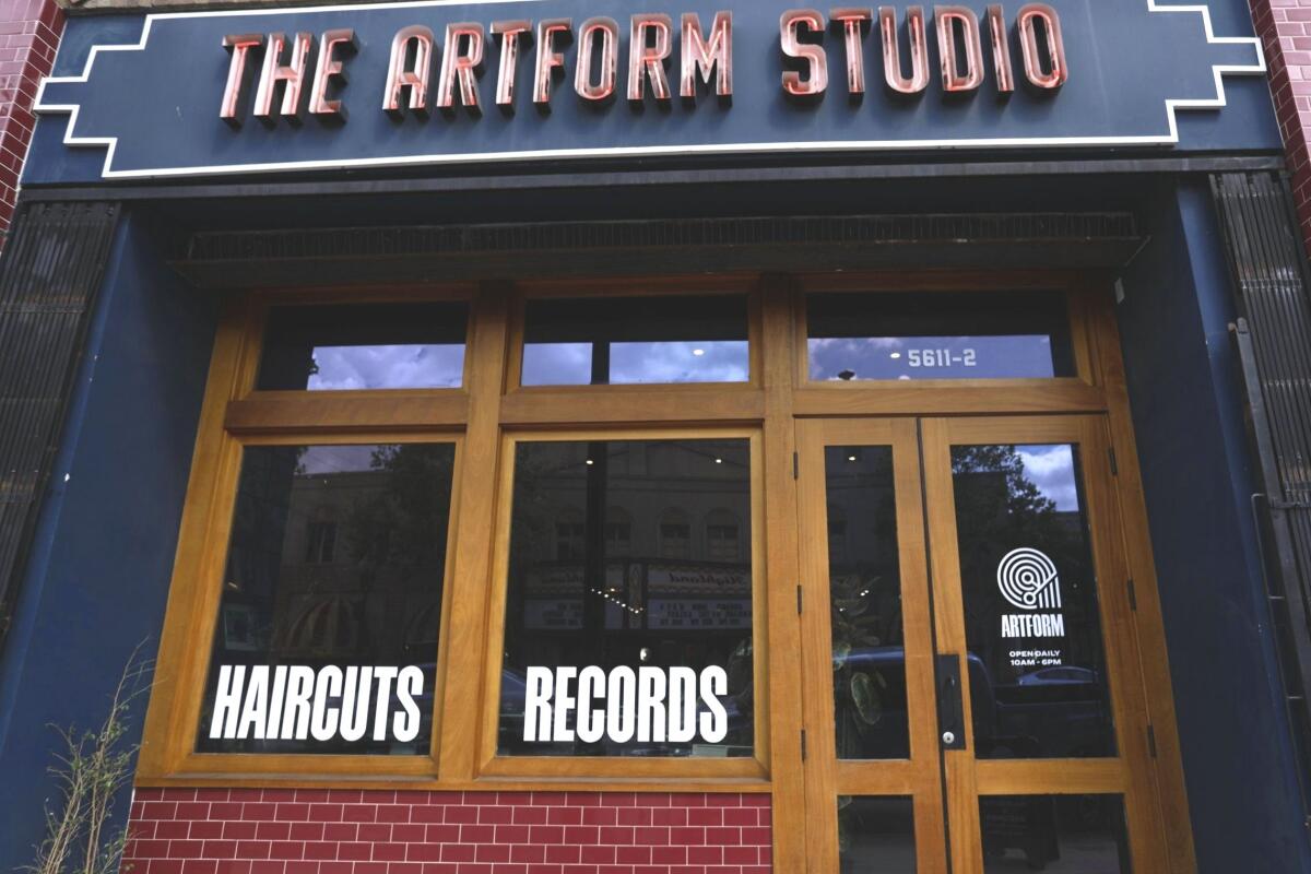 The exterior of Artform Records.