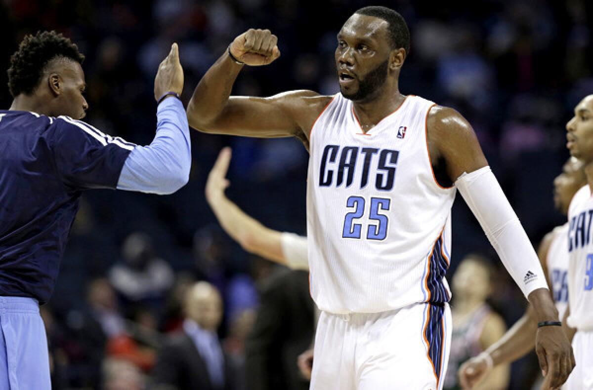 Bobcats center Al Jefferson (25) is a bona fide NBA big man in his 10th season. He has career averages of 16.4 points, 9.0 rebounds and 1.4 blocked shots a game.