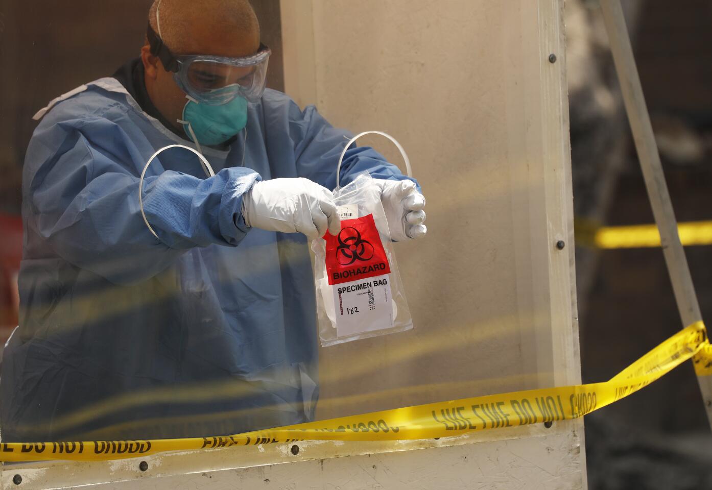 Coronavirus testing on skid row