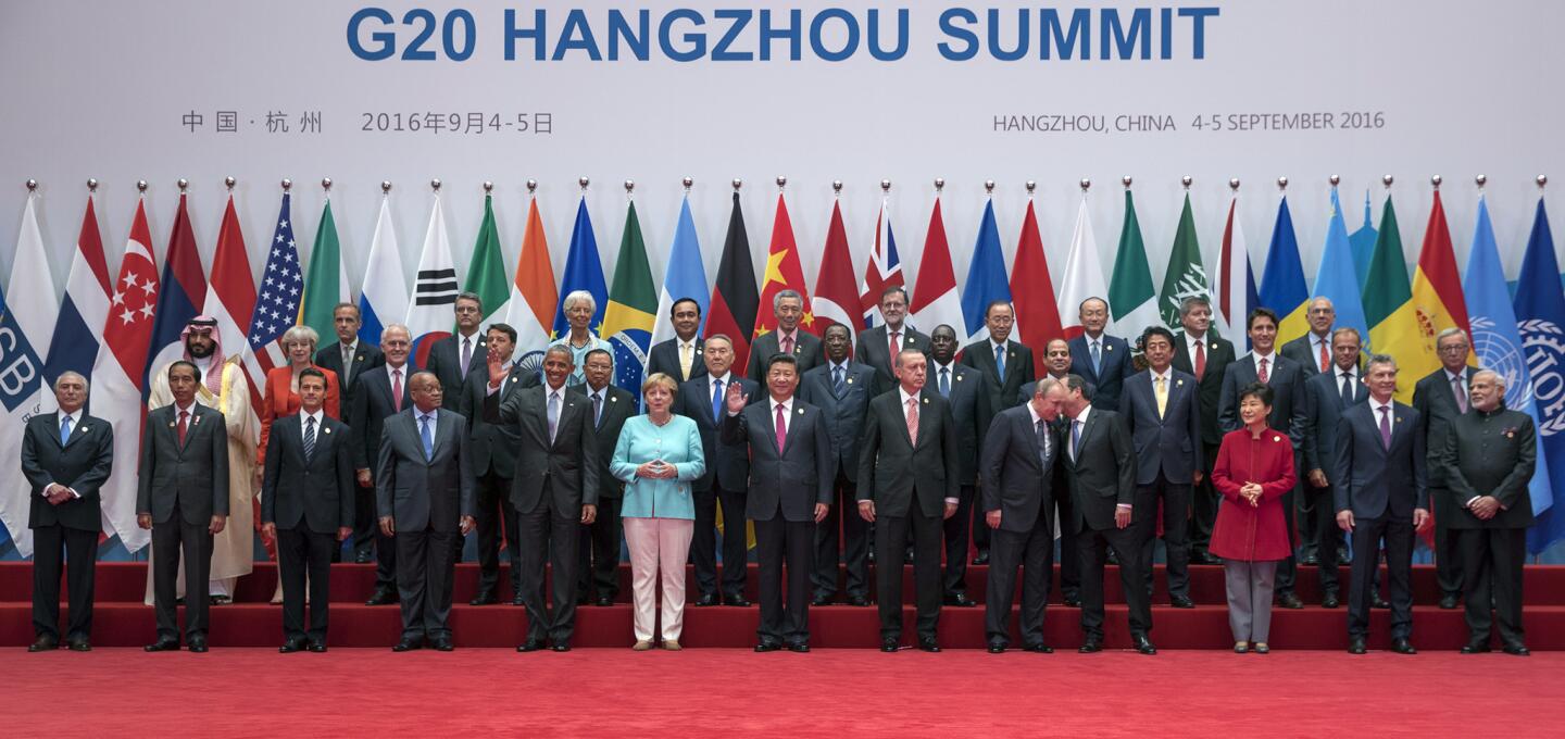 Summit leaders at the G-20
