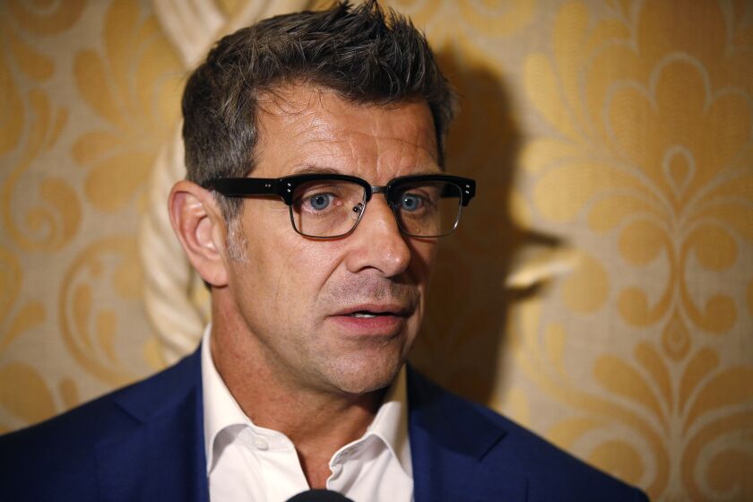 Marc Bergevin, general manager of the Montreal Canadiens, speaks with the media.
