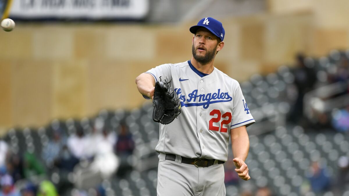 Dodgers pitcher Clayton Kershaw was placed on the injured list by the Dodgers on Friday.