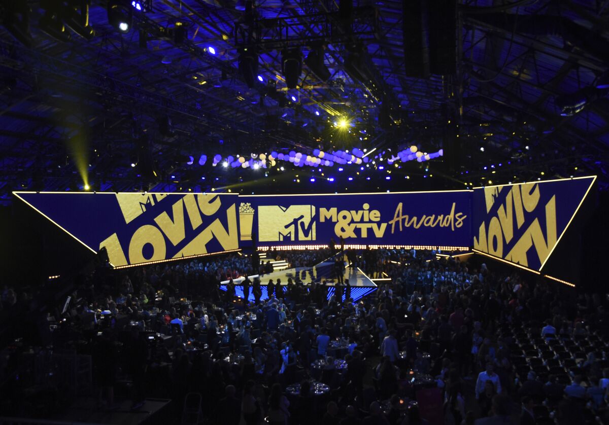 The stage at the 2019 MTV Movie & TV Awards