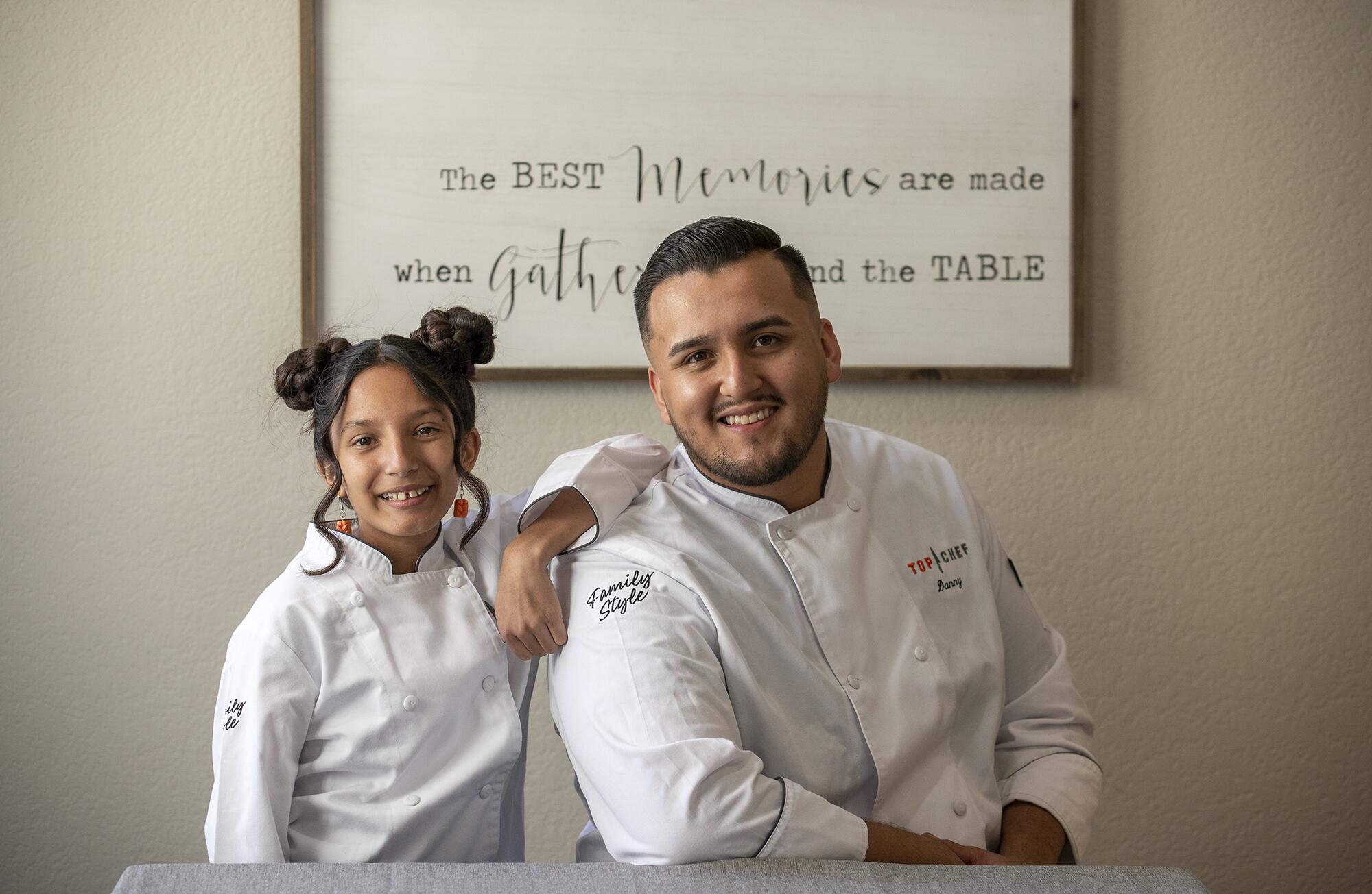 Delilah Flores and Danny Flores competed in and took home the championship on "Top Chef: Family Style."