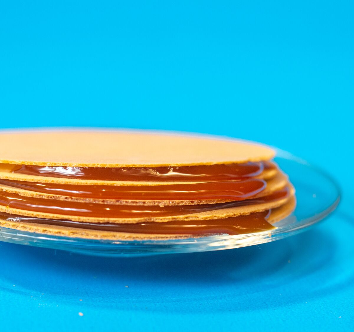 Obleas con cajeta, crispy wafers with goat’s milk caramel, is a traditional Mexican treat.