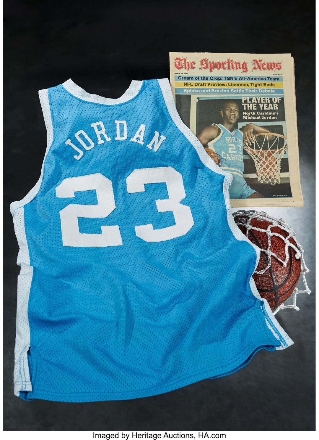 Michael Jordan UNC jersey auctioned for $1.38 million - Los