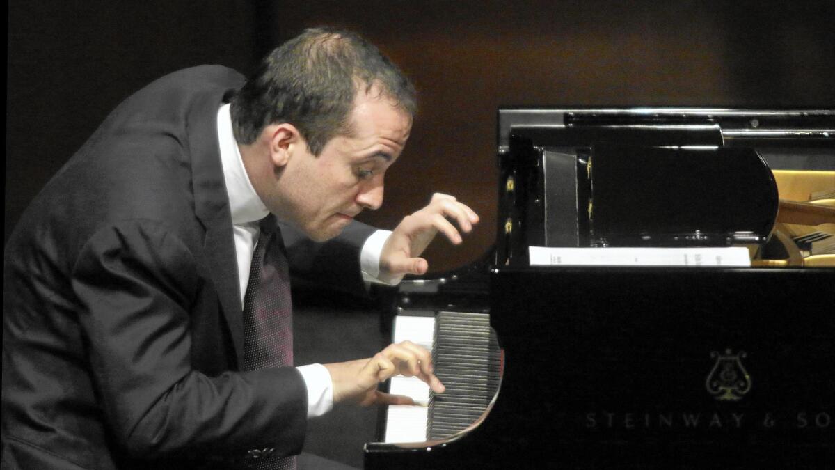 Pianist Igor Levit in recital in 2015. He is scheduled to play an Orange County recital Jan. 6, 2018 at Segerstrom Center for the Arts’ Renée and Henry Segerstrom Concert Hall in Costa Mesa.