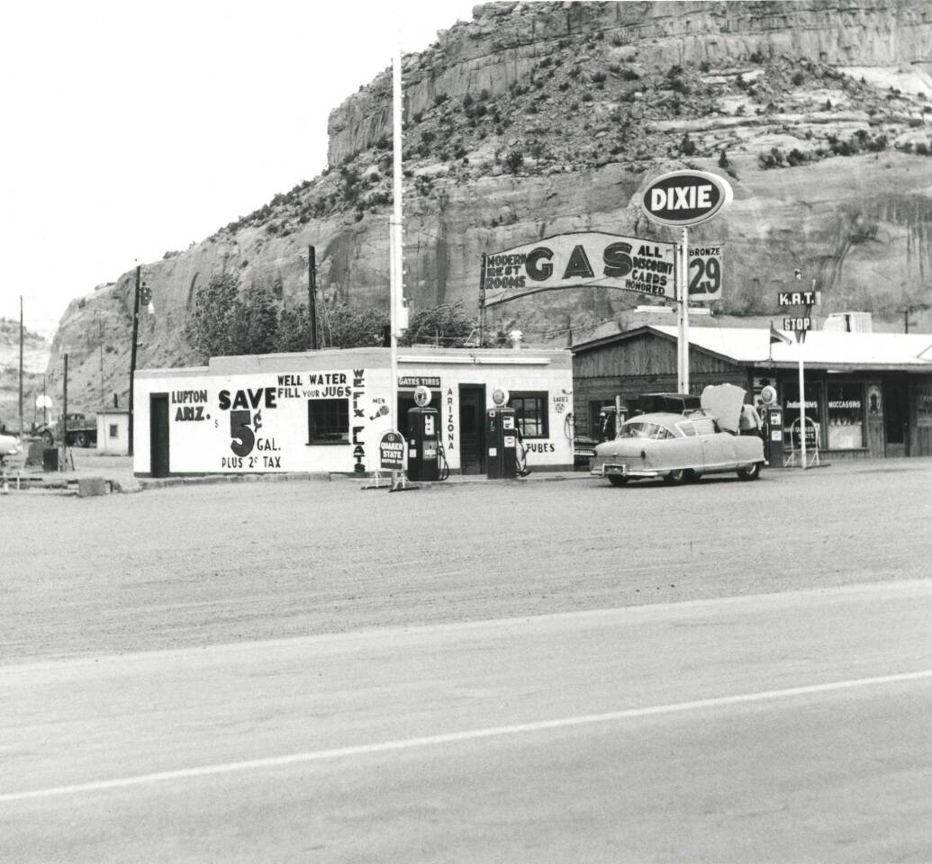 Dixie, Lupton, Ariz., from Ed Ruscha's "Twentysix Gasoline Stations," part of the forthcoming Route 66 exhibition at the Autry.