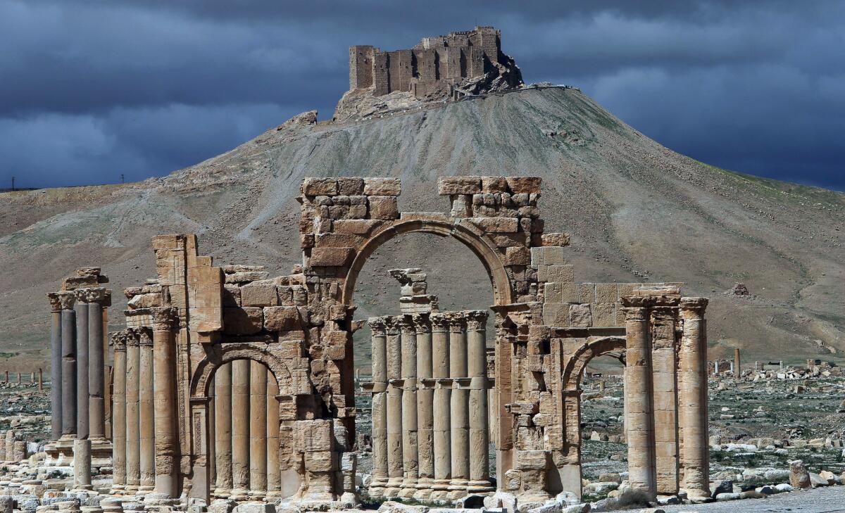 The ancient oasis city of Palmyra, Syria, was seized by militants of Islamic State, putting the world heritage site at risk of destruction as has occurred in other areas taken by the group.