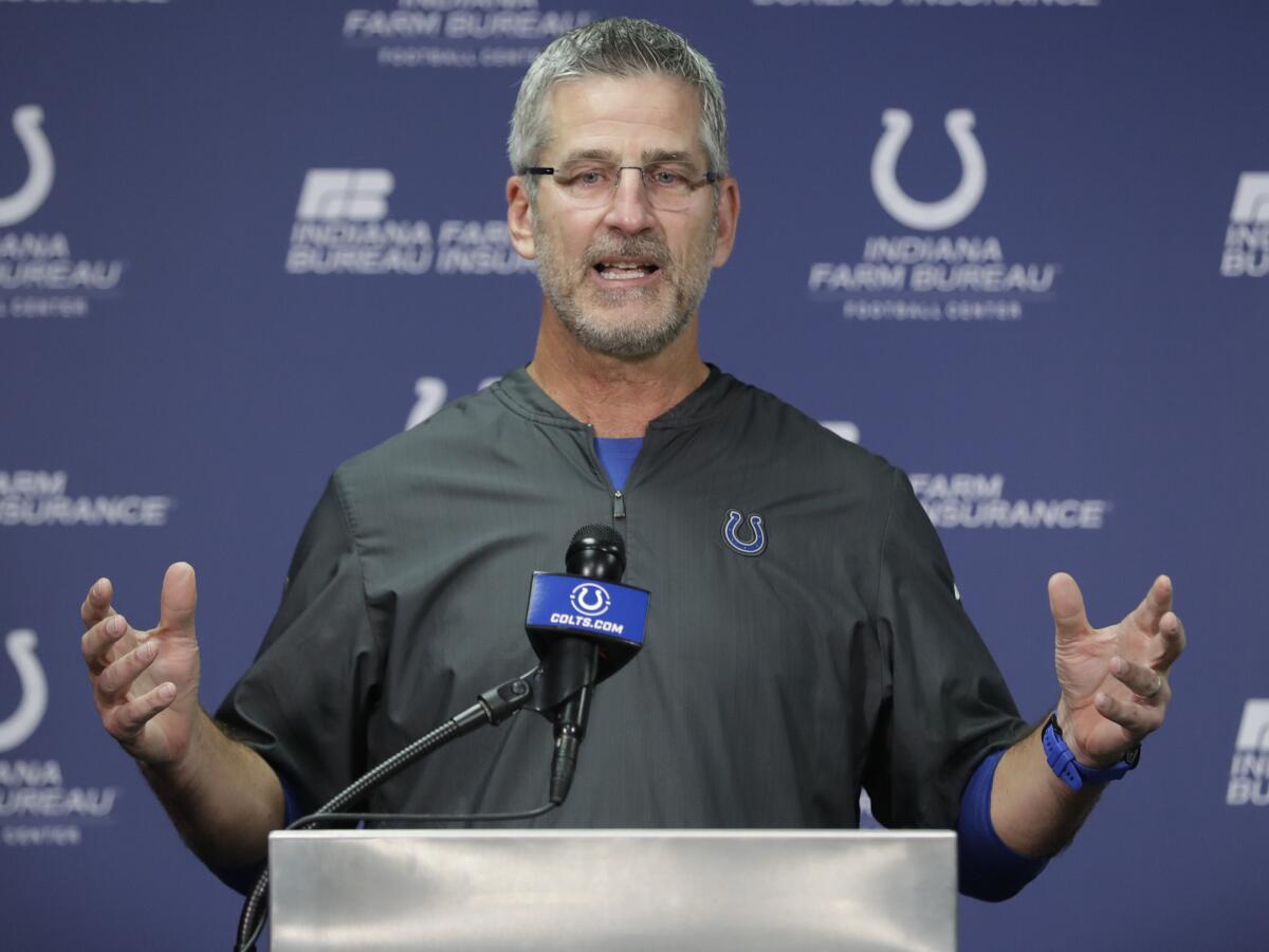 Indianapolis Colts head coach Frank Reich