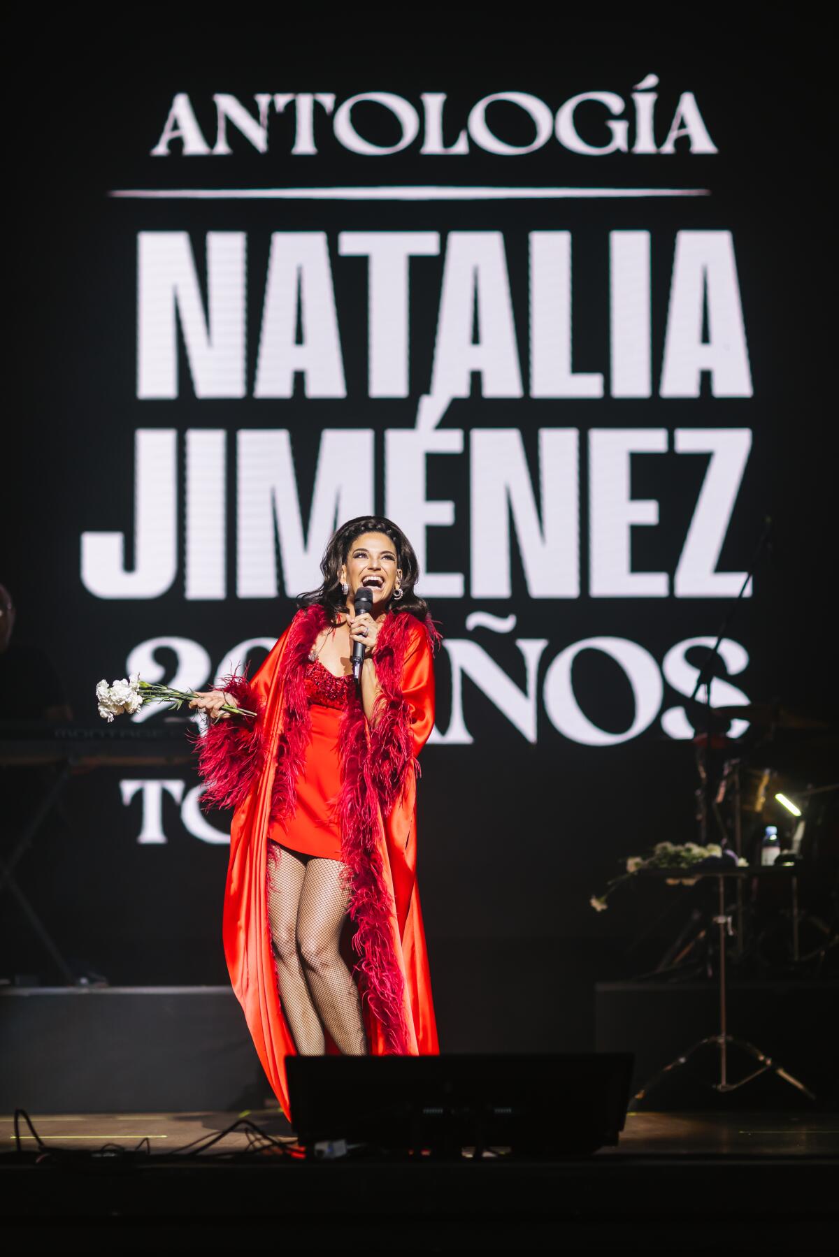 20 años de éxitos, experiencias y satisfacciones son las que vive Natalia Jiménez con su tour Antología.
