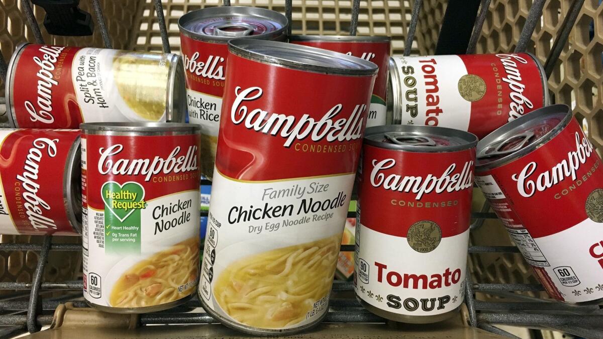 Campbell has struggled with declining sales in recent years as people seeking out less-processed foods turn away from its namesake soup.