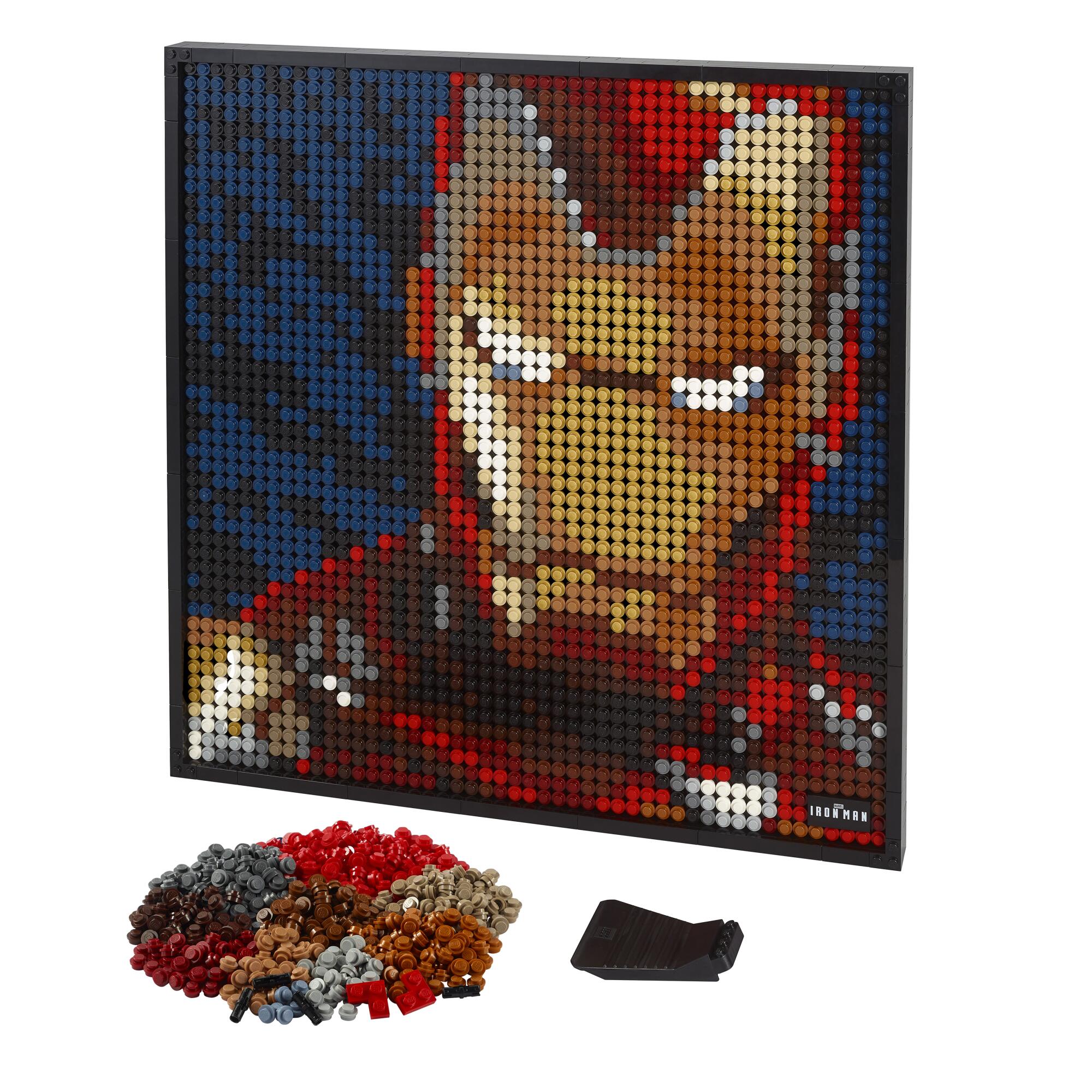 The Lego Art set for Marvel Studios Iron Man.