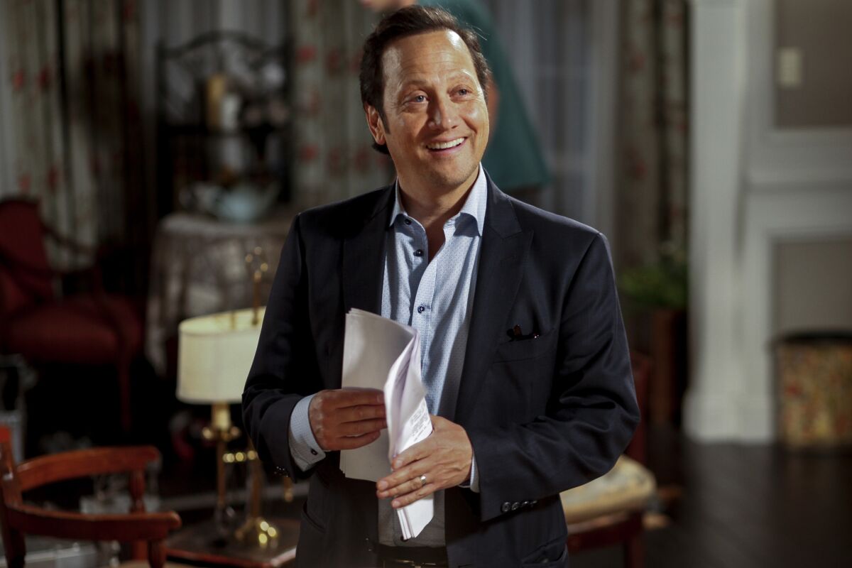 Comedic actor Rob Schneider is photographed on the set of his new, self-financed production, "Real Rob," at L.A. Film School in Hollywood.