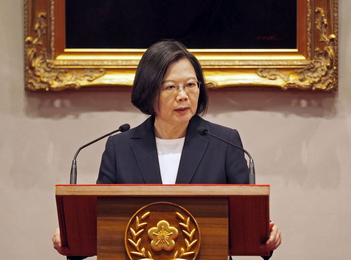 Taiwan's President Tsai Ing-wen