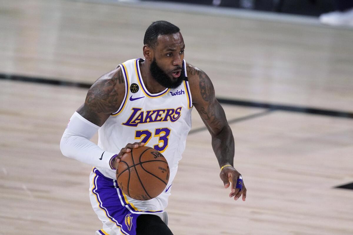 LeBron James jersey number: Lakers star to don No. 6 next season - Sports  Illustrated