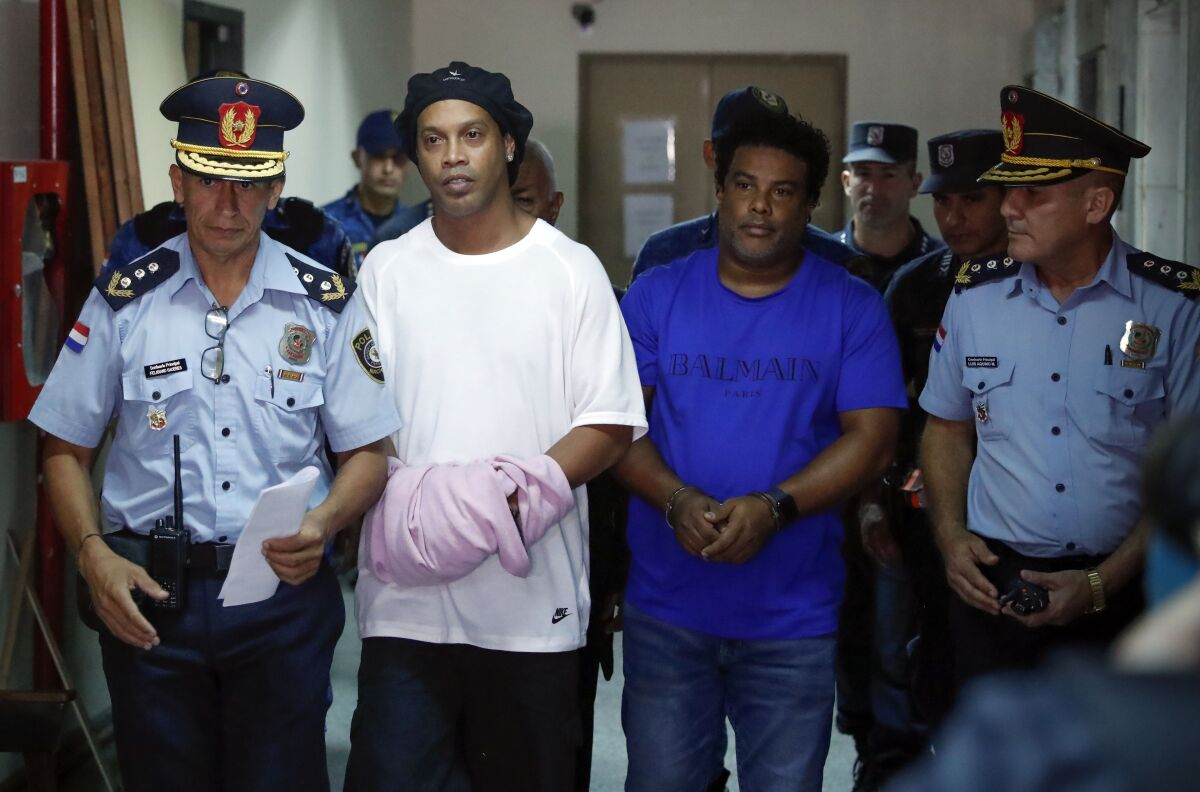 Paraguay Brazil Ronaldinho Detained