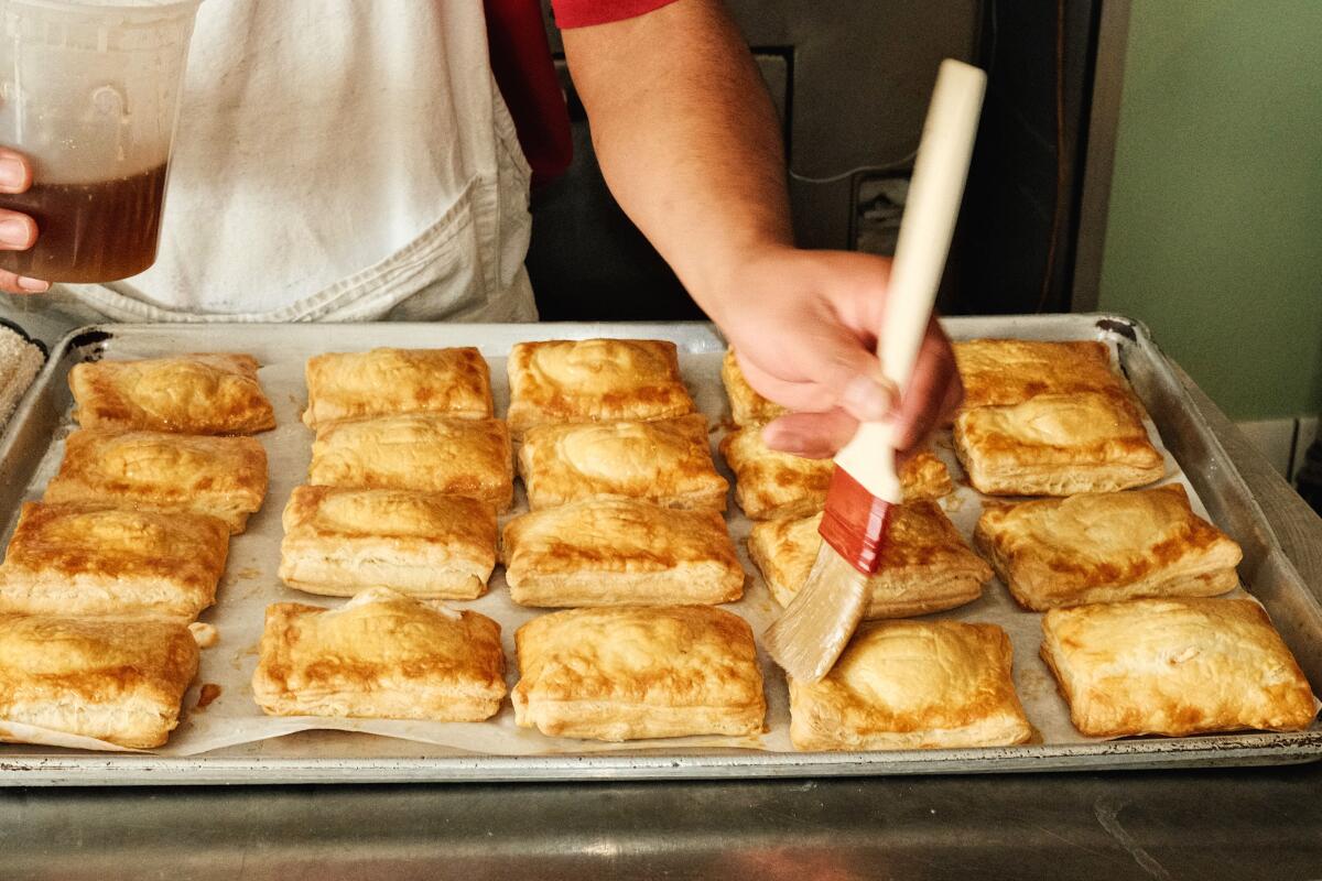 Cafe Tropical's beloved pastelitos made a return in Silver Lake on reopening day.