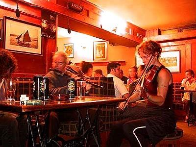 Musicians keep things informal at Gus O'Connor's pub in the west coast village of Doolin.