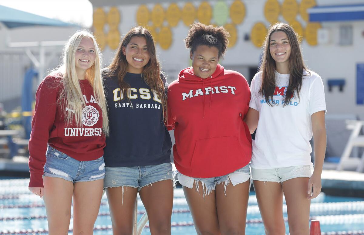 Four Laguna Beach High girls' water polo signees have recently committed to college programs. 