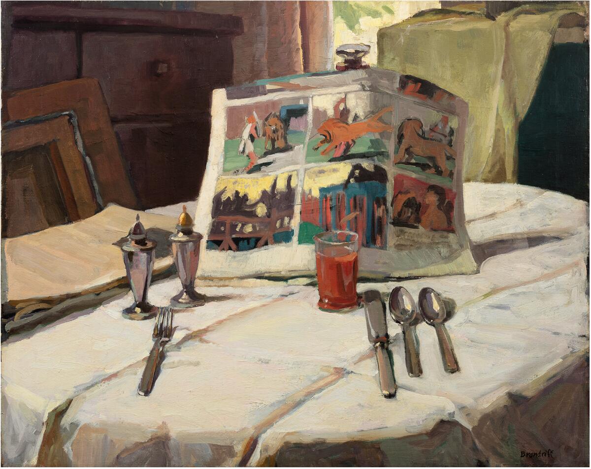 George Brandriff's "Sunday Breakfast," 1935, from the Buck Collection.