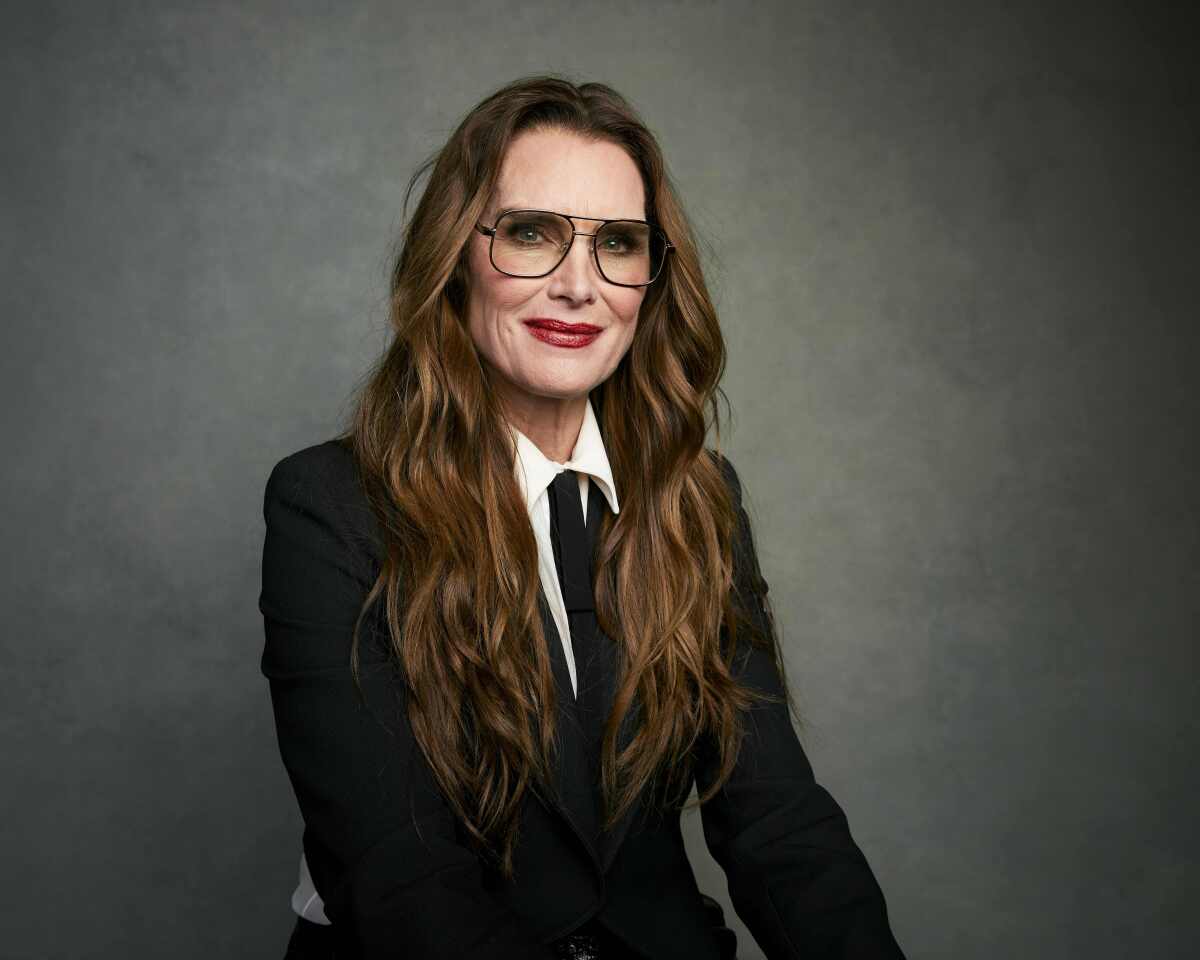 FILE - Brooke Shields poses for a portrait to promote the film "Pretty Baby: Brooke Shields" at the Latinx House during the Sundance Film Festival on Jan. 21, 2023, in Park City, Utah. The docuseries premieres Monday on Hulu. (Photo by Taylor Jewell/Invision/AP)