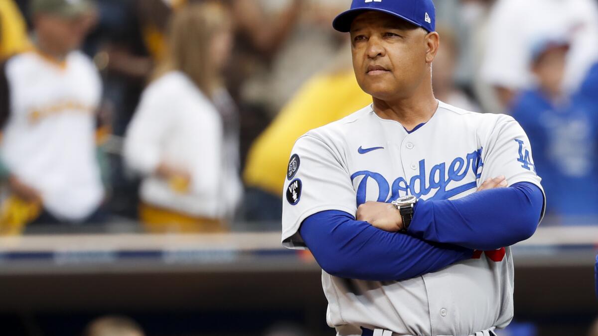 Dodgers Manager Dave Roberts on the 9th inning against Padres