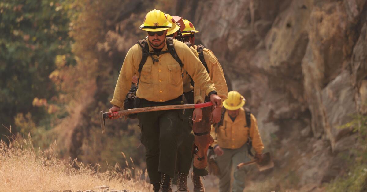 How firefighters are contending with excessive warmth in California