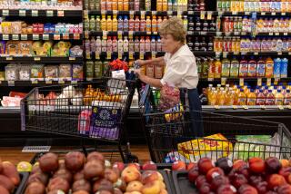 ARCADIA, CA - JULY 28: A longtime customer Marliss Meyers, 82, shops on Friday, July 28, 2023 at Albertsons in Arcadia, CA. (Irfan Khan / Los Angeles Times)