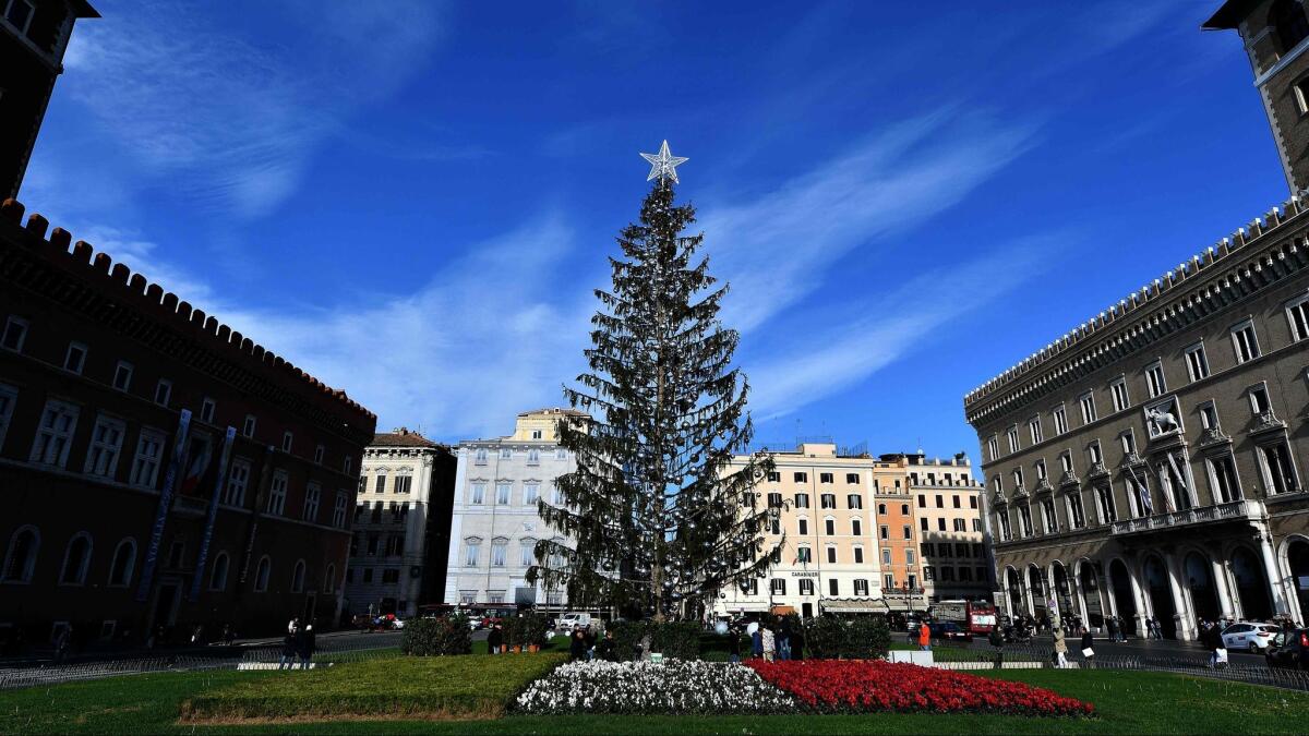 Some Times letter writers have said the withered Christmas tree at Piazza Venezia in Rome serves as a visual metaphor for the 2017 holiday season.