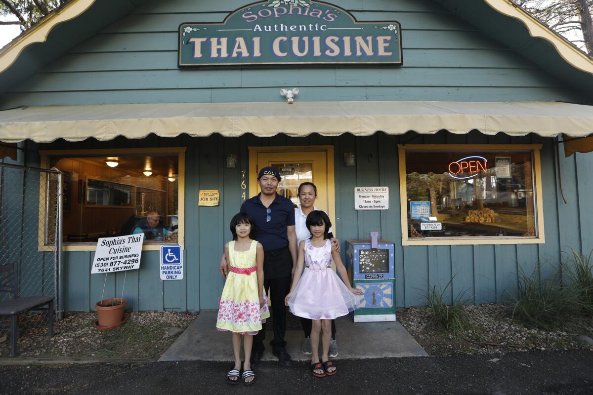 Lok and Khek Keobouahom reopened their restaurant, Sophia's Thai Cuisine.