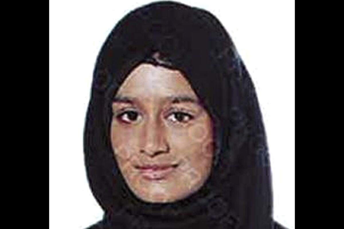 Shamima Begum was one of three east London schoolgirls who traveled to Syria in 2015 to marry Islamic State fighters.