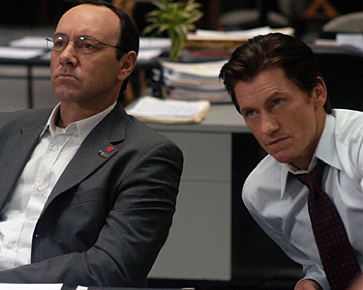 Kevin Spacey, left, and Denis Leary star in "Recount."