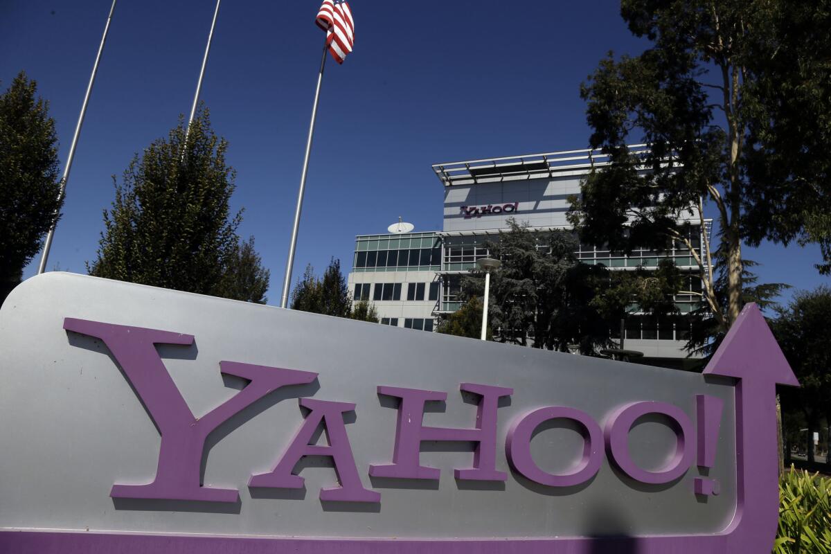 Yahoo's headquarters are seen in Sunnyvale, Calif., on Oct. 17, 2012.