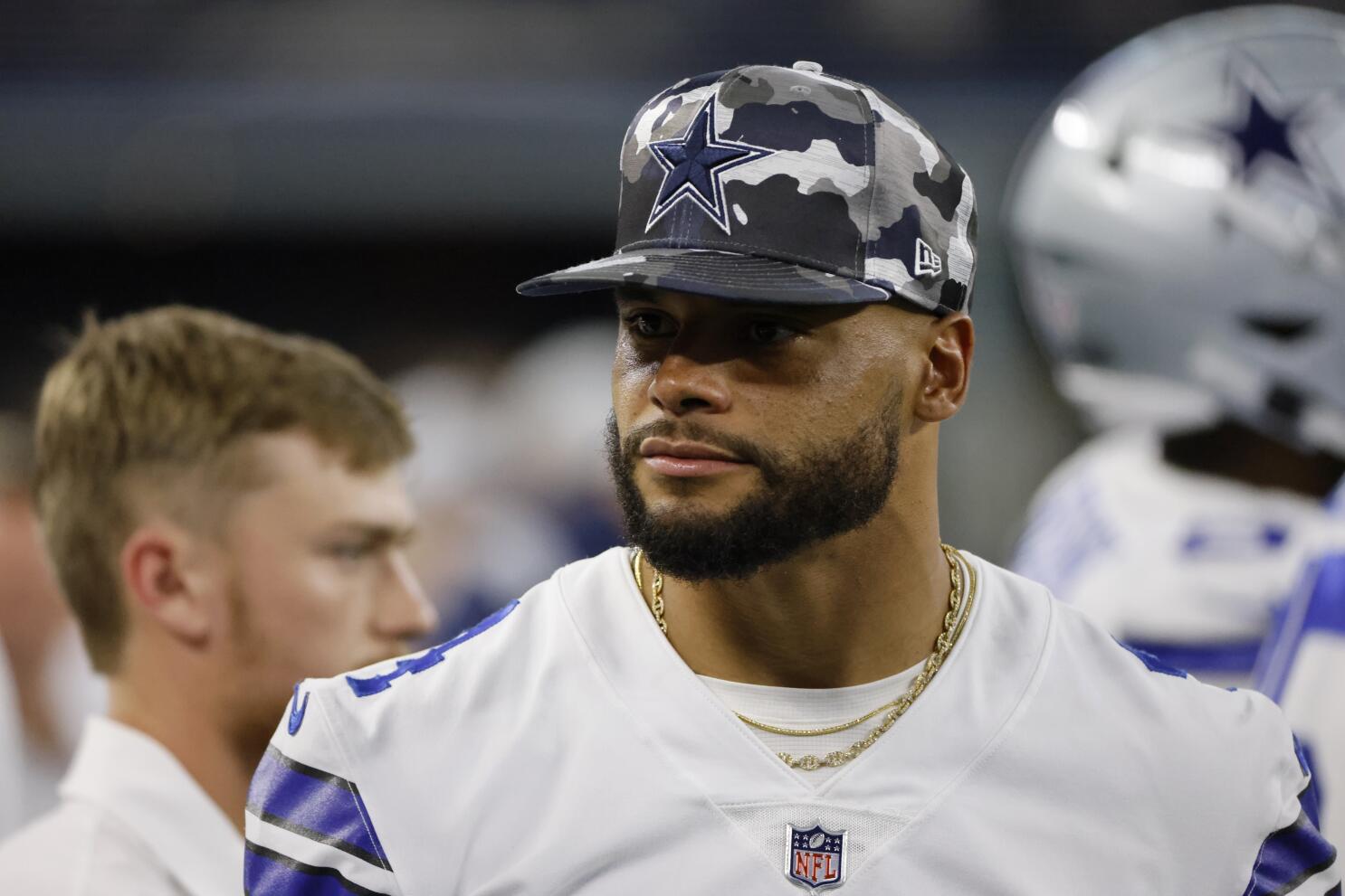 Ankle limits Cowboys' Prescott; QB says he's fine for Bucs - The San Diego  Union-Tribune