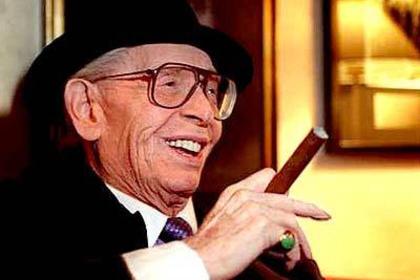 Milton Berle celebrates his 91st birthday at the Friar's Club in Beverly Hills.
