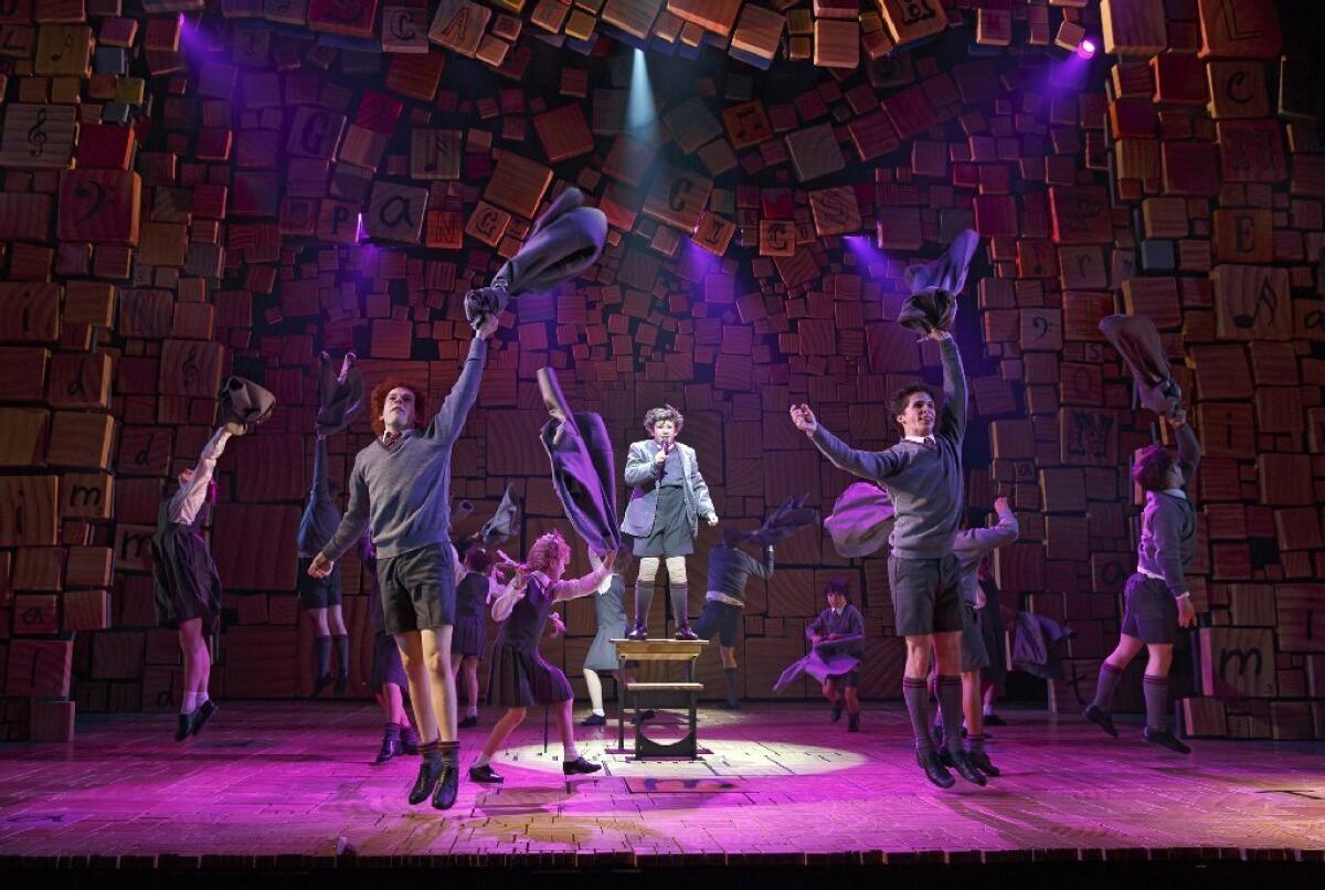 A scene from the Broadway production of "Matilda the Musical."