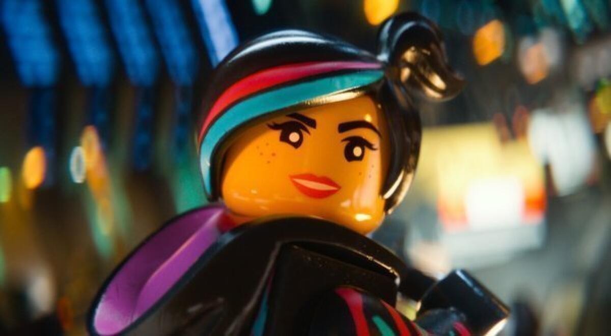 Wyldstyle, voiced by Elizabeth Banks, in a scene from "The Lego Movie."