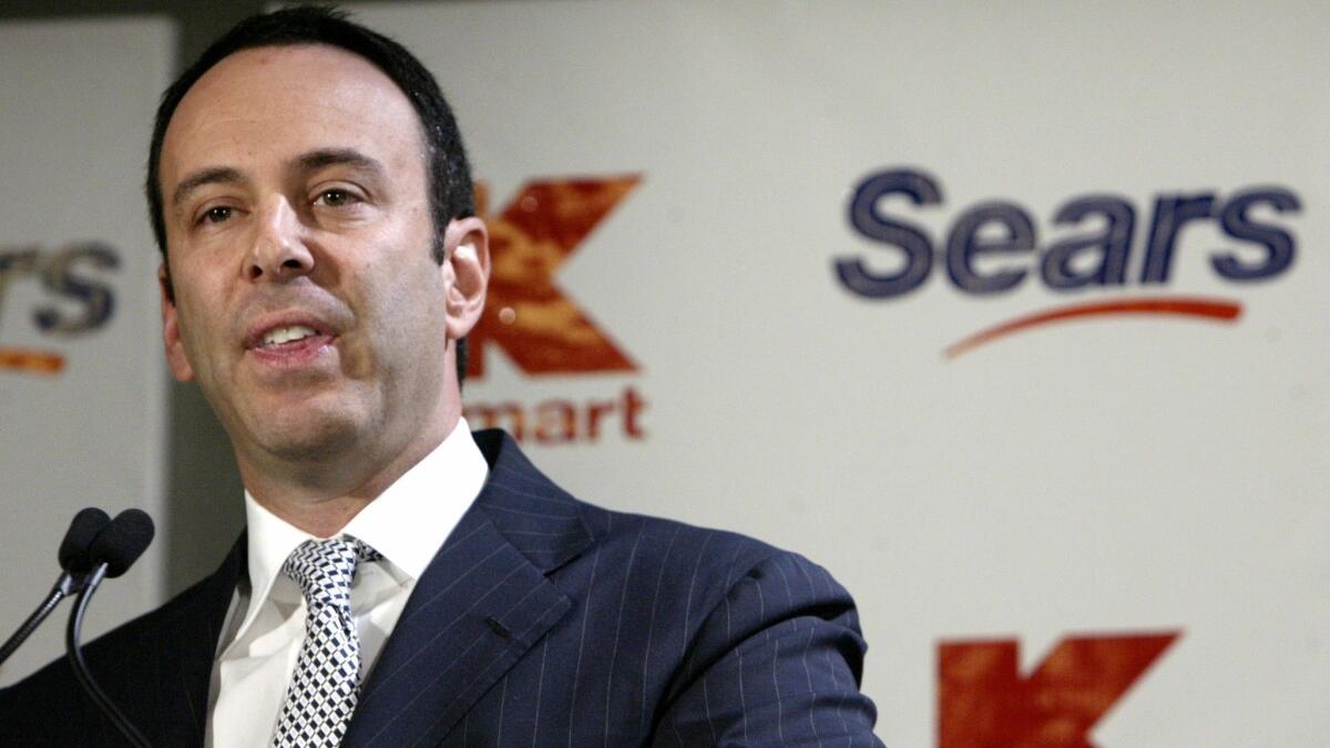 Eddie Lampert is shown in 2004. His hedge fund sank $2.6 billion into Sears starting in 2012 to finance a series of spinoffs, rights offerings and refinancings.