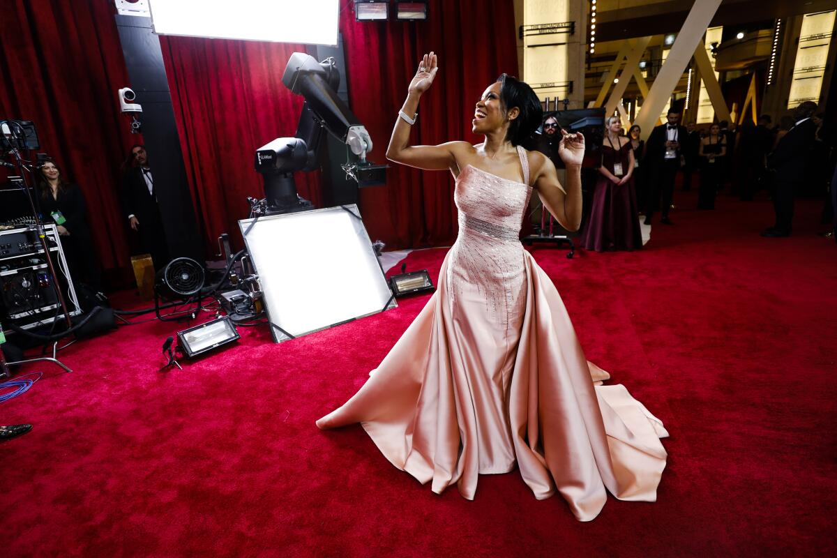 Regina King arriving at the 92nd Academy Awards.