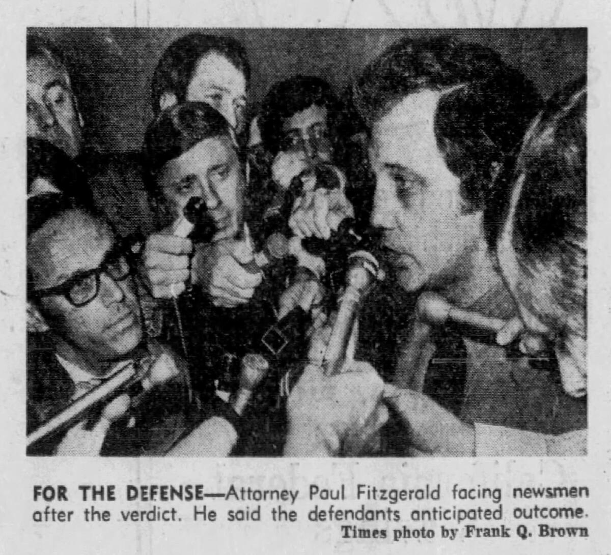 Attorney Paul Fitzgerald after the Manson verdict