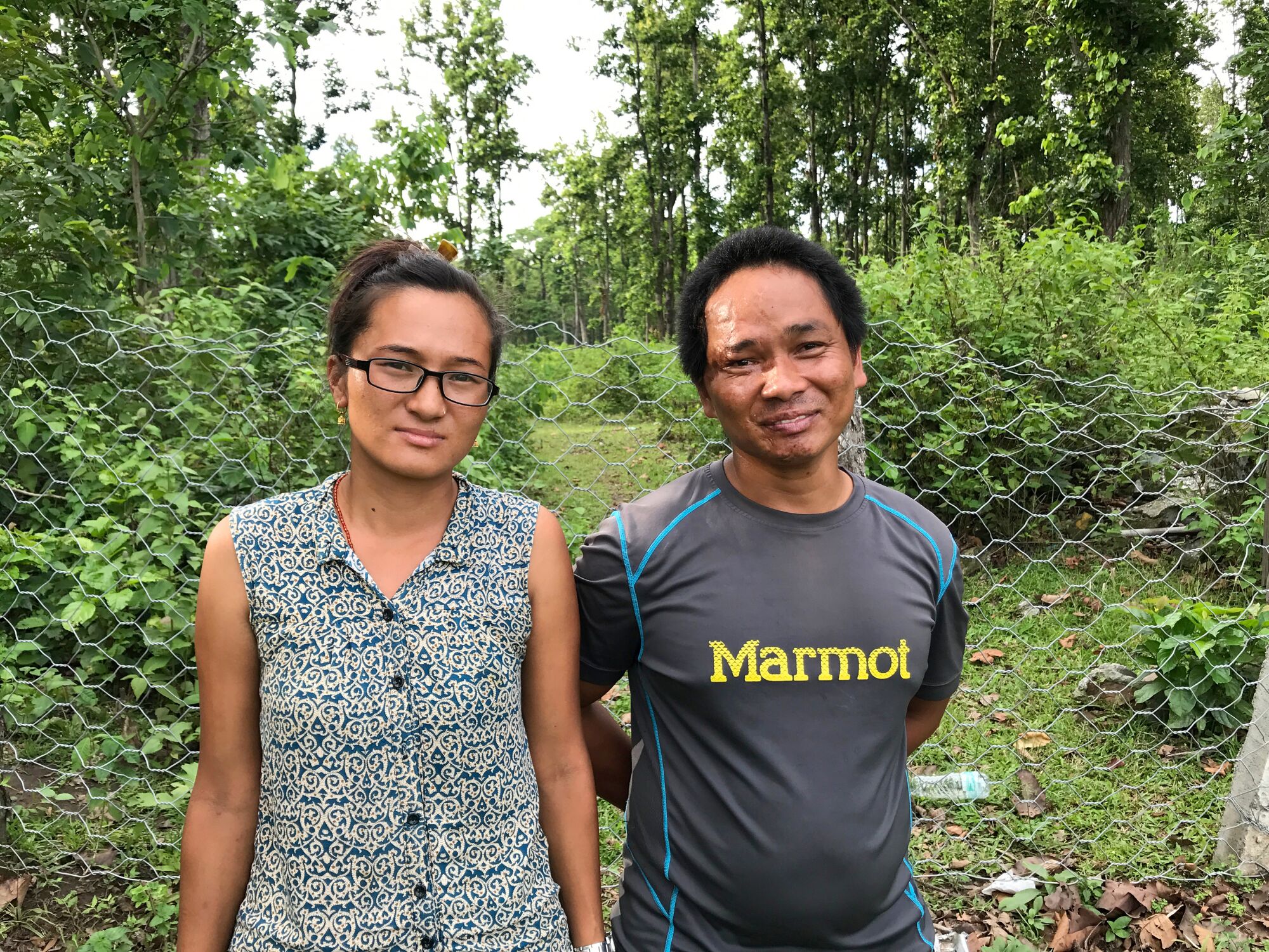 Santoshi and Subash Tamang return the woods outside Laxmimarga, Nepal, where she burned what she thought was his body.