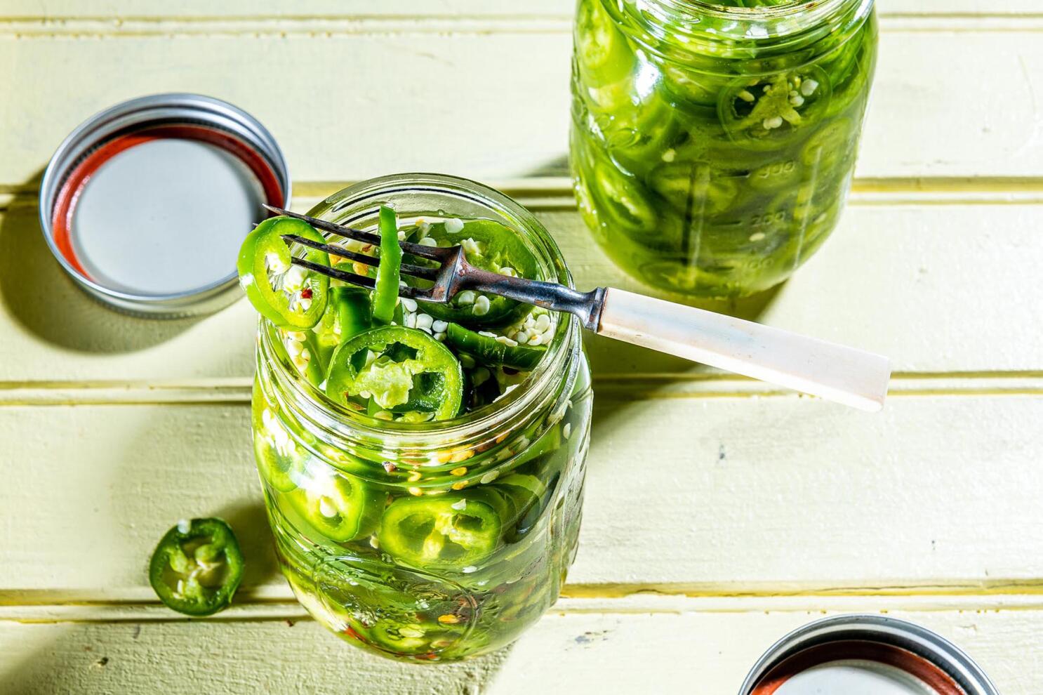 Easy Refrigerator Pickled Jalapeños - Monkey and Me Kitchen Adventures
