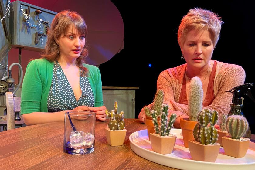 Andrea Flowers, left, and Meeghan Holaway star in the West Coast Premiere of 'Mercury.'