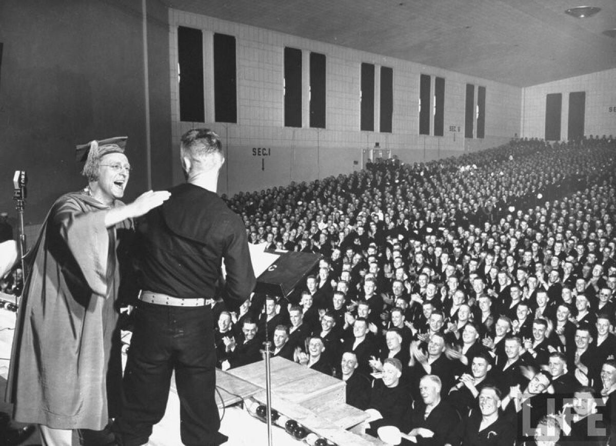 Built in 1942, Luce Auditorium (Building 35) is now home to The Lot.