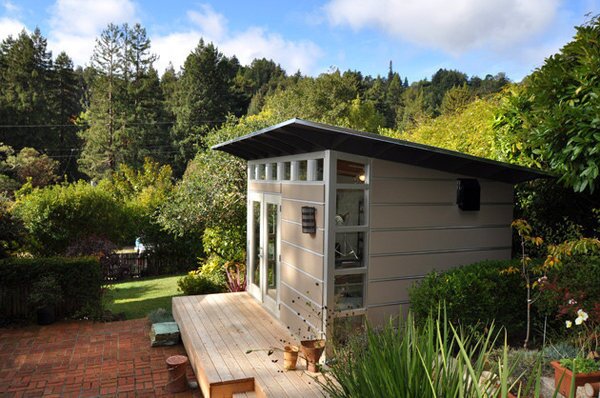 Small Prefabs As Backyard Offices Los Angeles Times