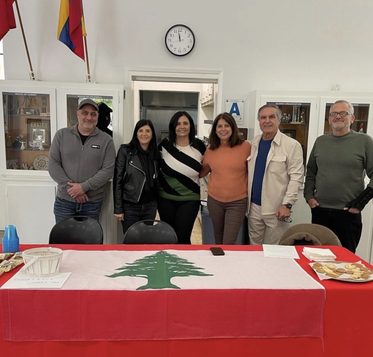House of Lebanon representatives Marwan Balka, Rania Hallal ,Ghada Kadri, Suzanne Azzam , George Azzam and Fahd Bishar.