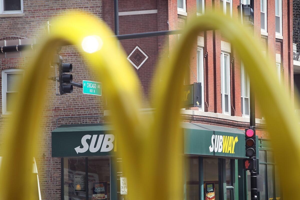 Subway was No. 1 nationally and in Los Angeles in rankings of quick-service restaurants with the best buzz.