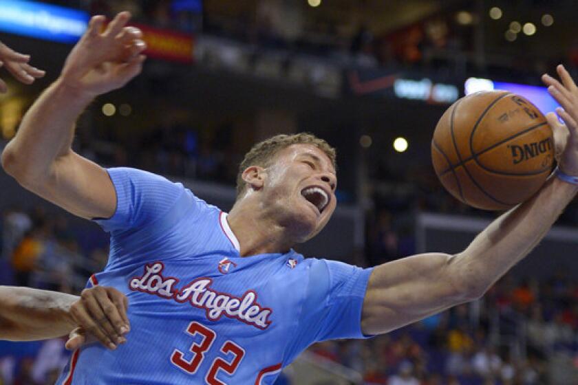 Blake Griffin and the Clippers hope to rebound from Saturday's loss to the Indiana Pacers with a win Monday over the Detroit Pistons.