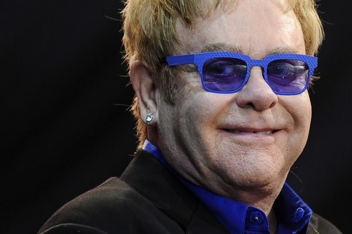 Elton John performed last week in Saint-Laurent-sur-Sevre in western France. He plans to return to the stage in early September.